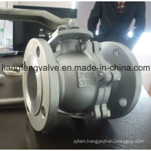 2 PC Flange End Ball Valve with Stainless Steel ANSI
